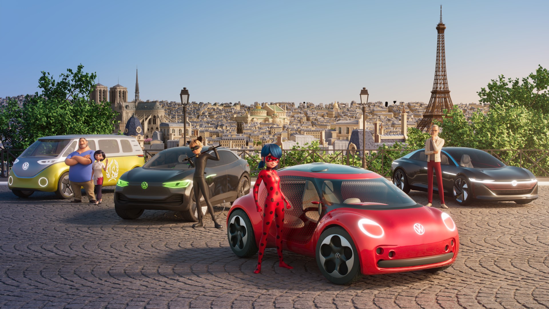 Volkswagen y la pelicula Ladybug & Cat Noir