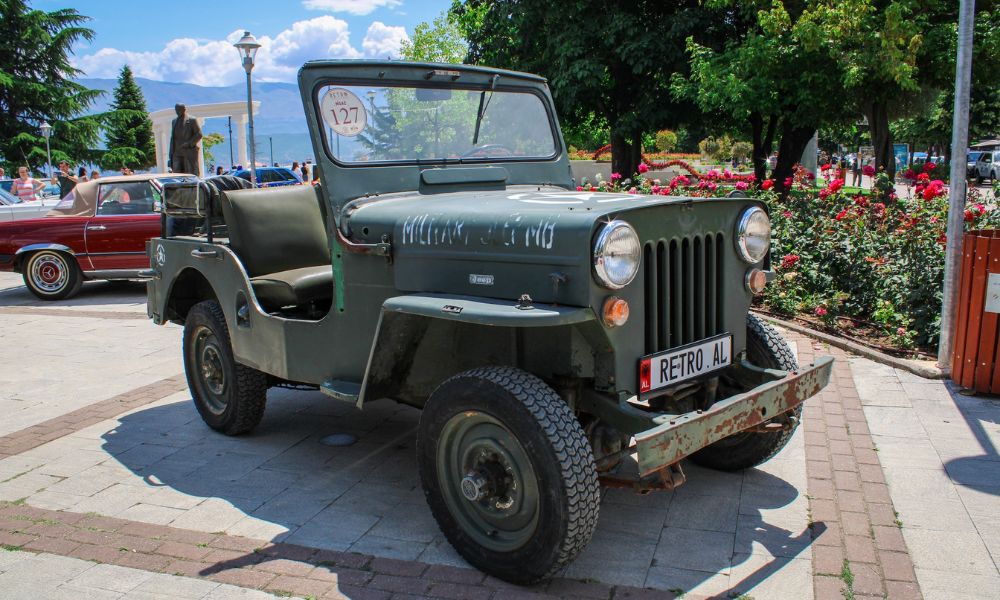Jeep modelo clásico militar