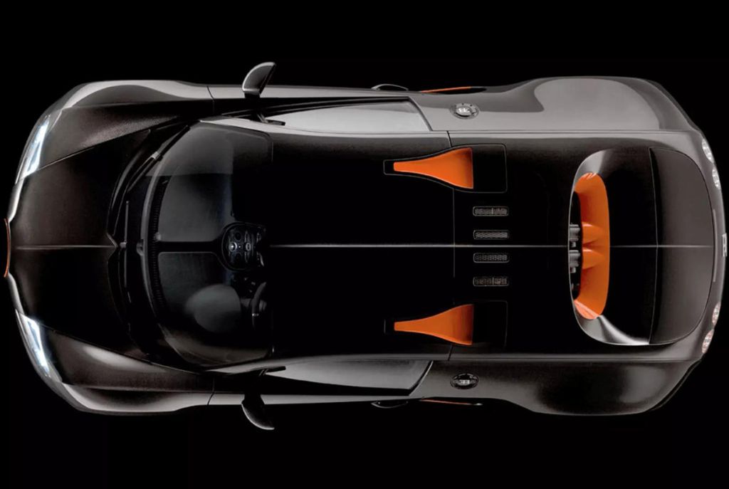 Bugatti Veyron SS vista superior