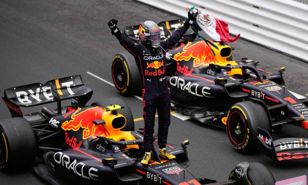 Checo Pérez en el Gran Premio de Mónaco 2022