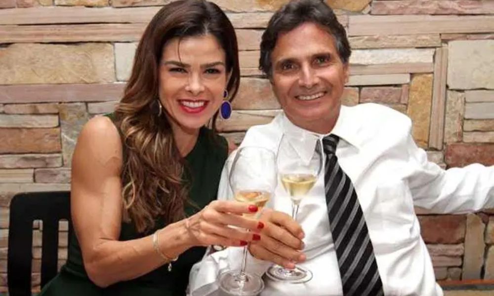 Nelson Piquet y su esposa Vivianne de Souza Leão