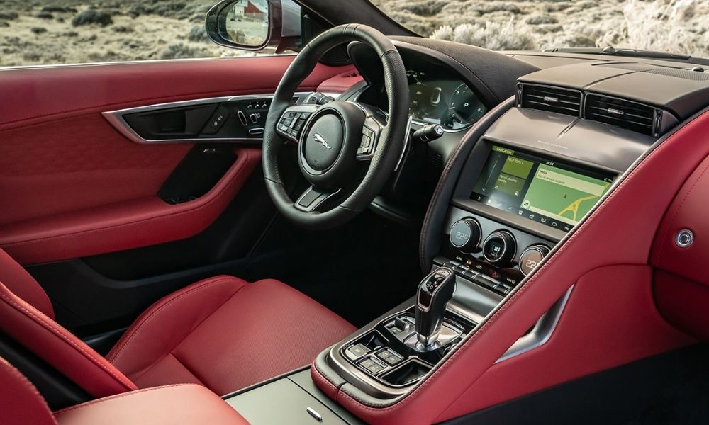 Interiores innovadores del Jaguar F-TYPE