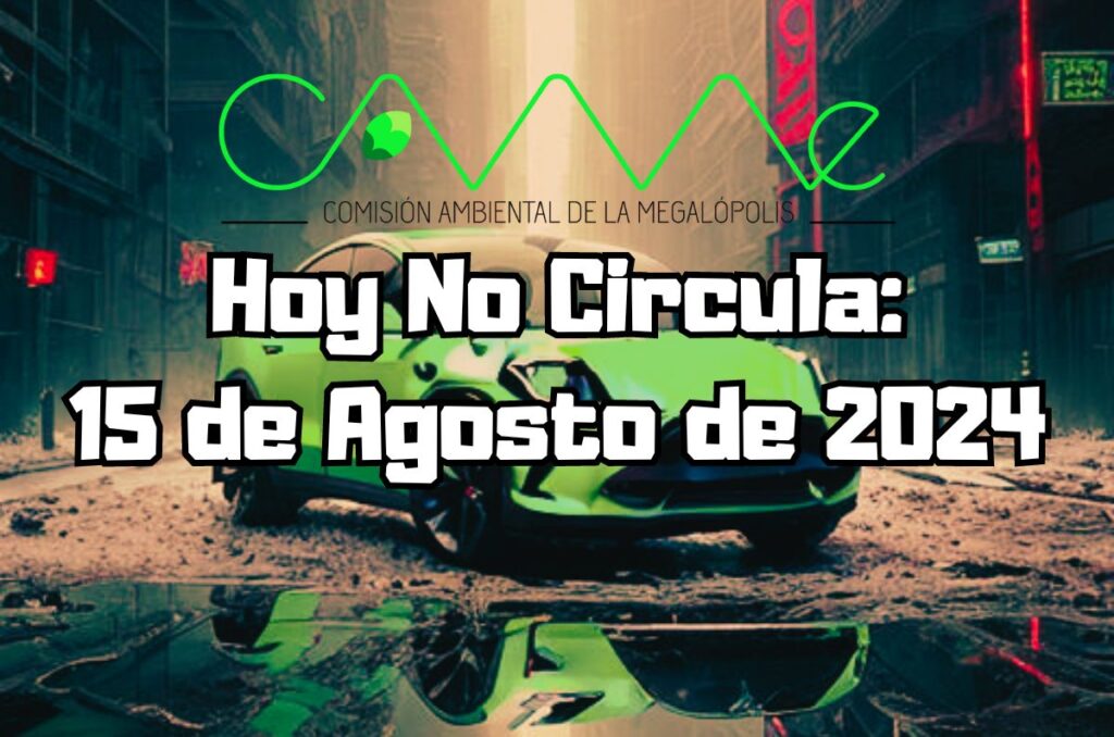 Hoy No Circula - Jueves 15 de agosto de 2024