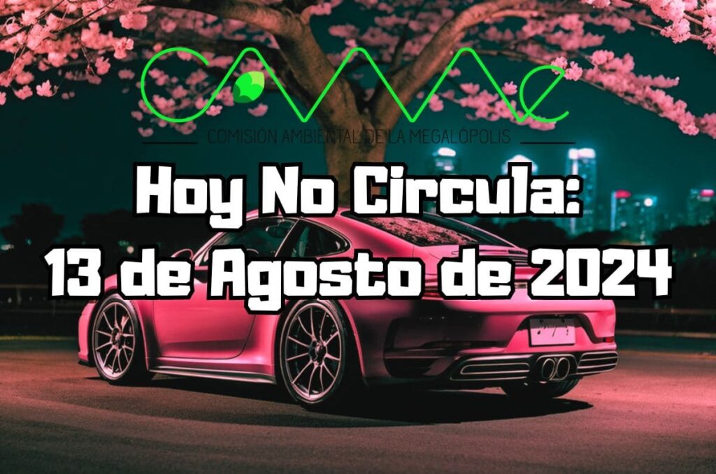 Hoy No Circula - Martes 13 de agosto de 2024