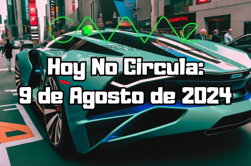 Hoy No Circula - Viernes 9 de agosto de 2024