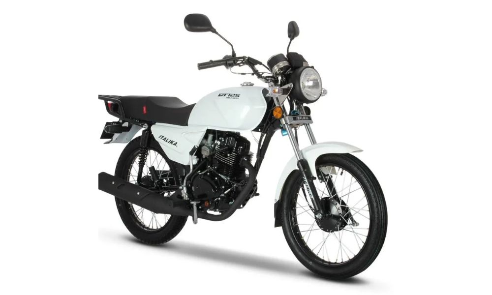 Motocicleta de Trabajo Italika DT125 Delivery Blanca