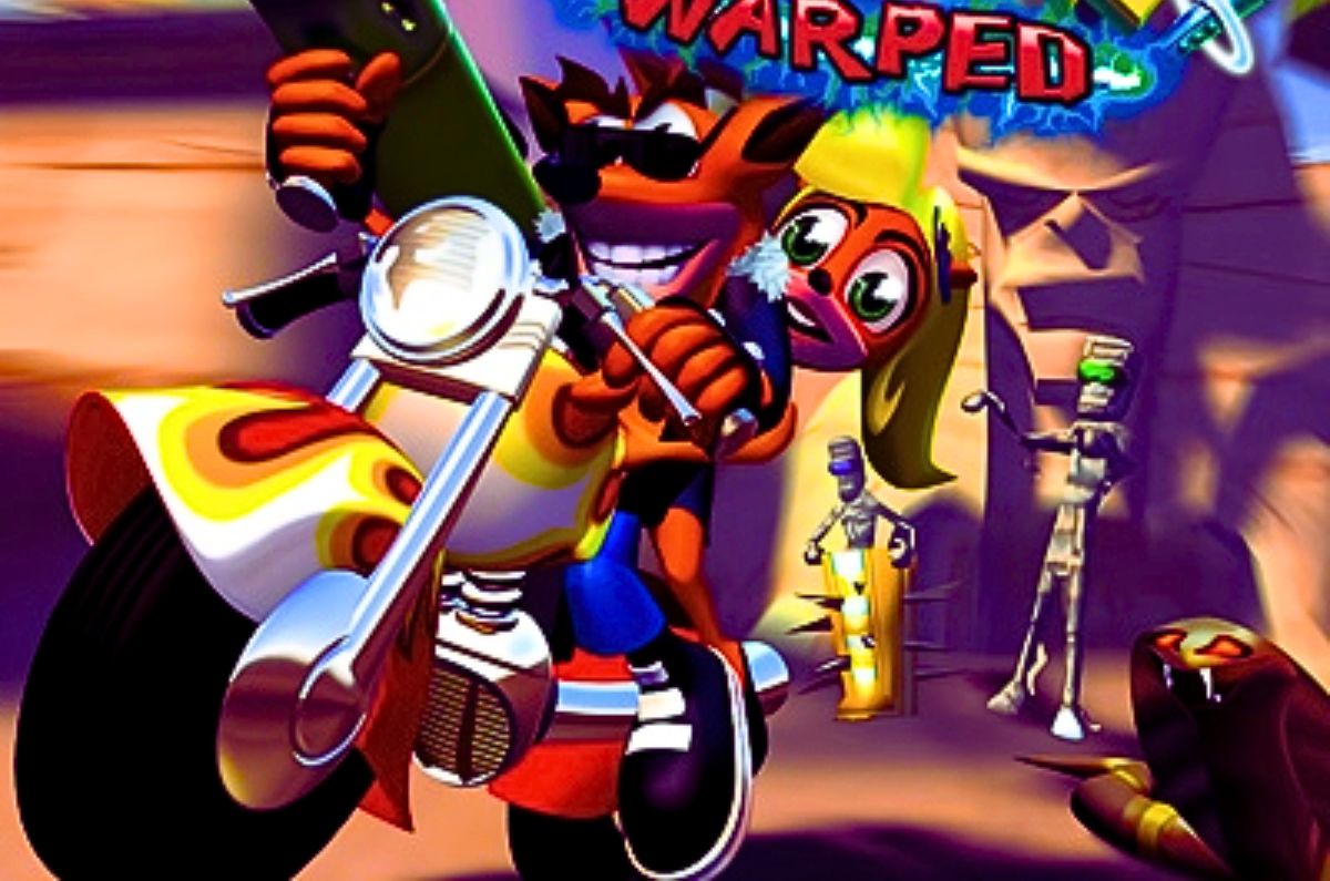 La moto de Crash Bandicoot 3: El famoso vehículo del marsupial naranja