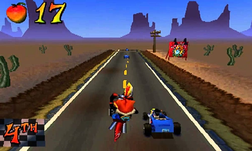 Saltos de moto en Crash Bandicoot 3