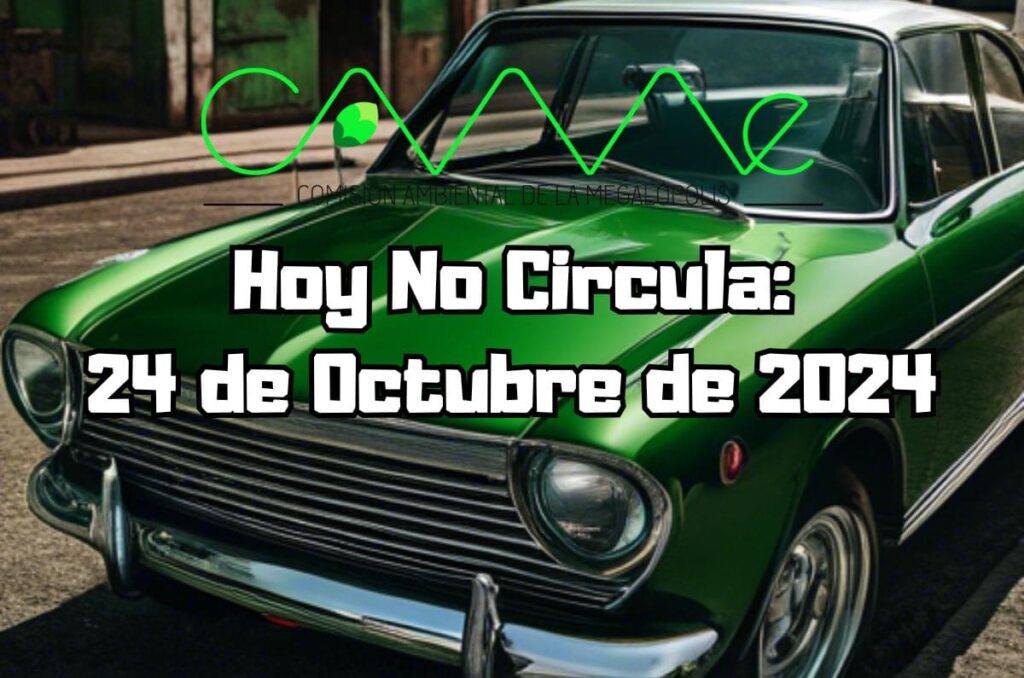 Hoy No Circula - Jueves 24 de octubre de 2024