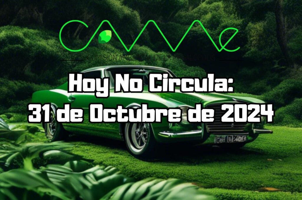 Hoy No Circula - Jueves 31 de octubre de 2024