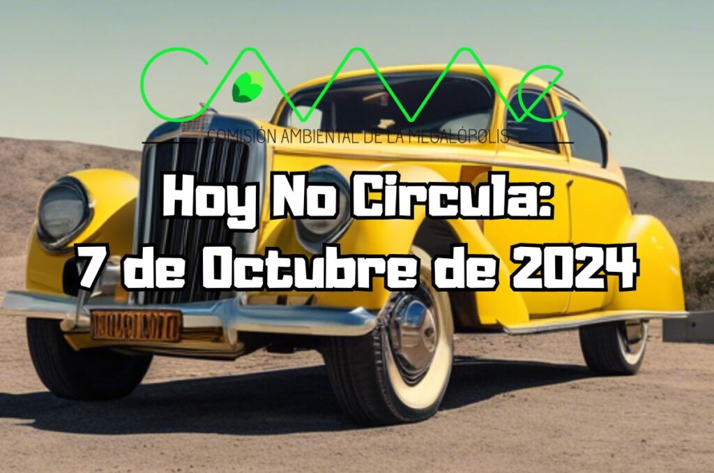 Hoy No Circula - Lunes 7 de octubre de 2024