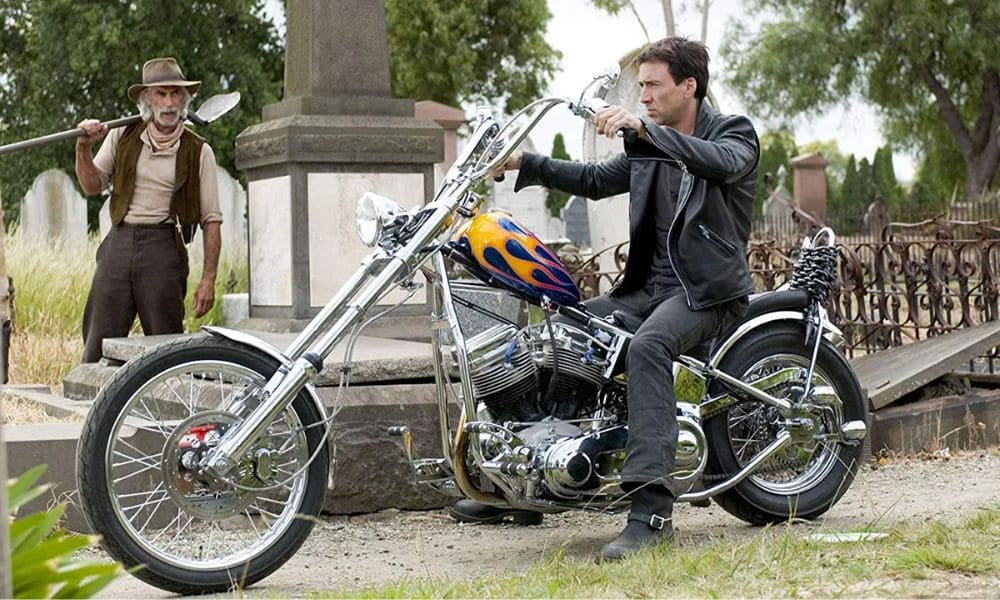 Nicolas Cage en Panhead Chopper