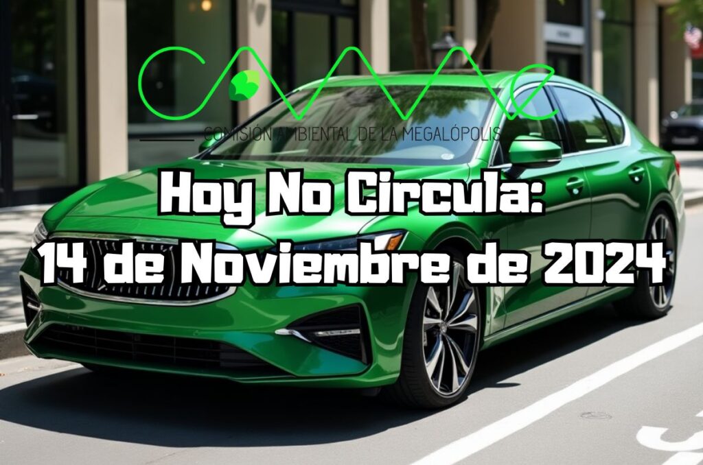 Hoy No Circula - Jueves 14 de noviembre de 2024