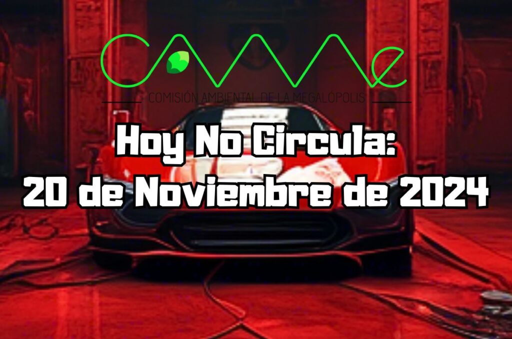 Hoy No Circula - Miércoles 20 de noviembre de 2024