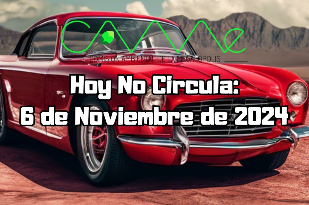 Hoy No Circula - Miércoles 6 de noviembre de 2024