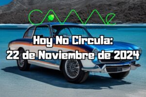 Hoy No Circula: Viernes 22 de noviembre de 2024