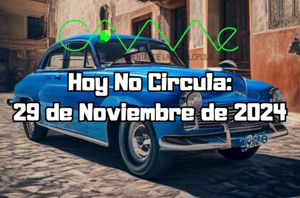 Hoy No Circula - Viernes 29 de noviembre de 2024