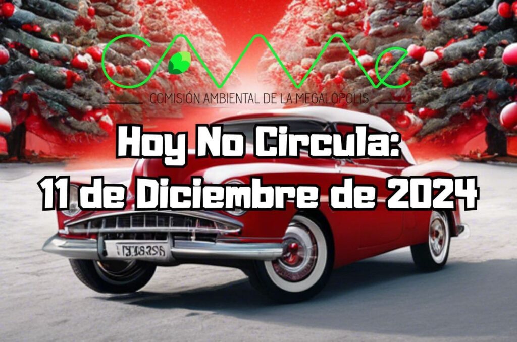 Hoy No Circula - Miércoles 11 de diciembre de 2024