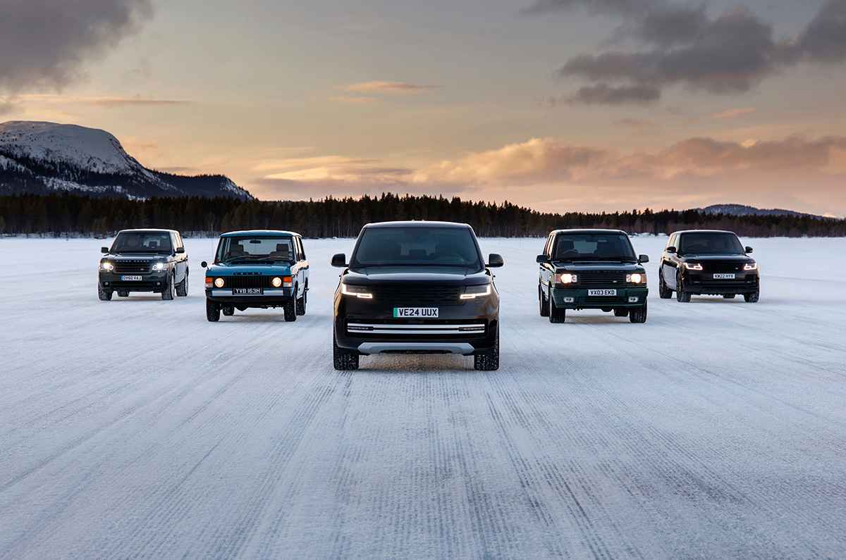 Range Rover imparable sobre el hielo
