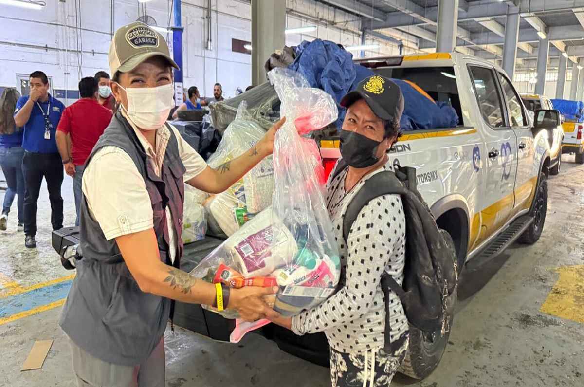 Brigada Cheyenne con ayuda humanitaria