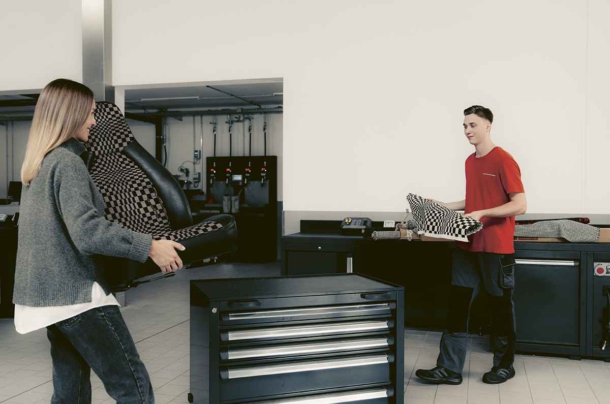 Porsche y los patrones en sus telas