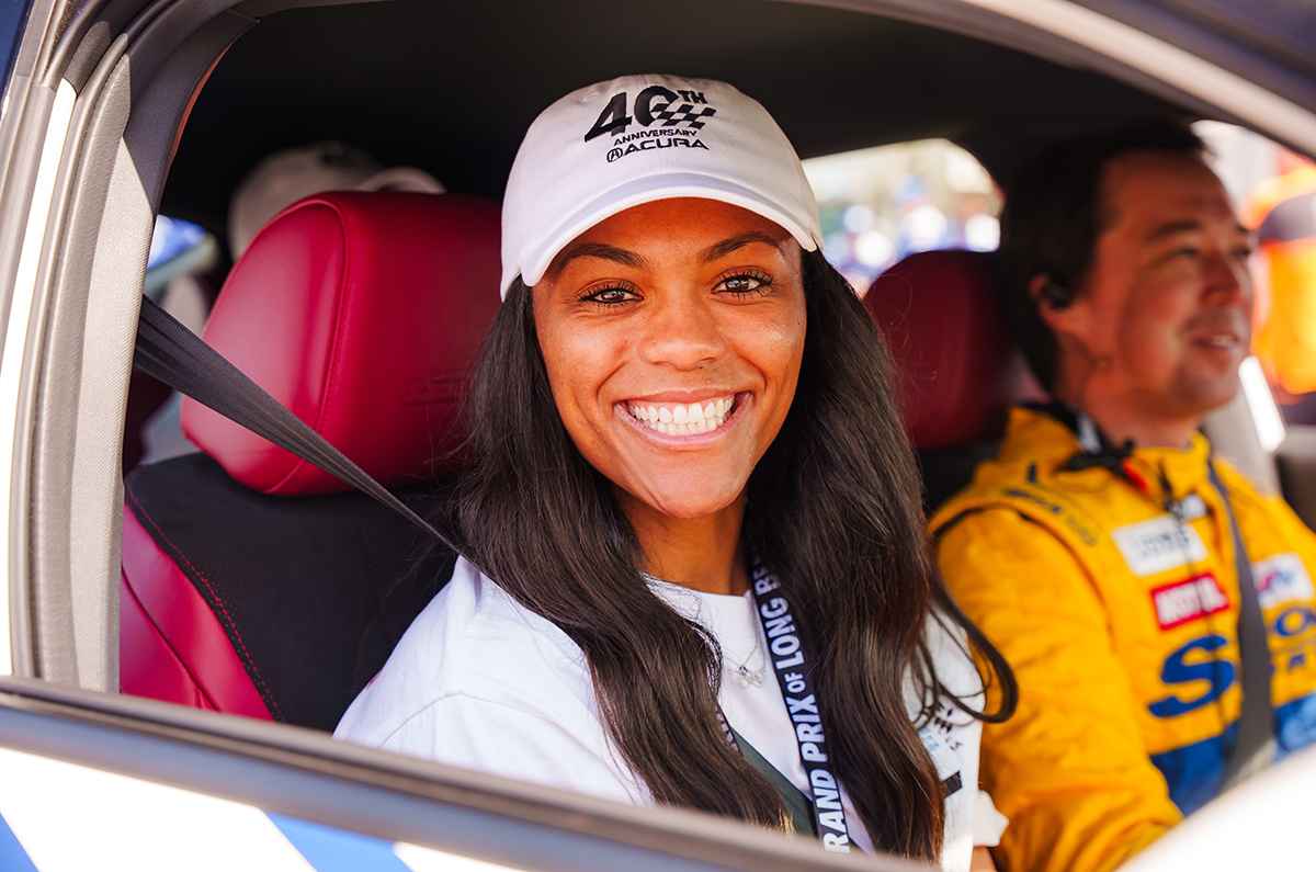 Kaysha Love con Acura en Pikes Peak